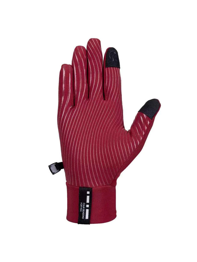 6066 Fleeced Bike Gloves - Red