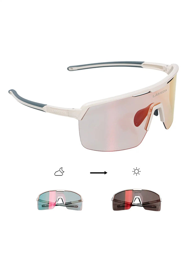 Photochromowe okulary rowerowe przeciwsłoneczne LS350 - Czarne
