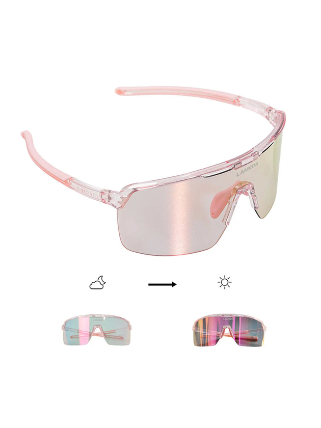 Photochromowe okulary rowerowe przeciwsłoneczne LS350 - Czarne