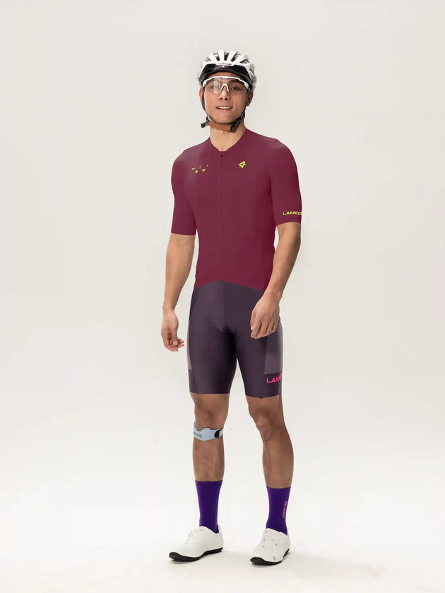 Roam Men Jersey Short Sleeves - Wine