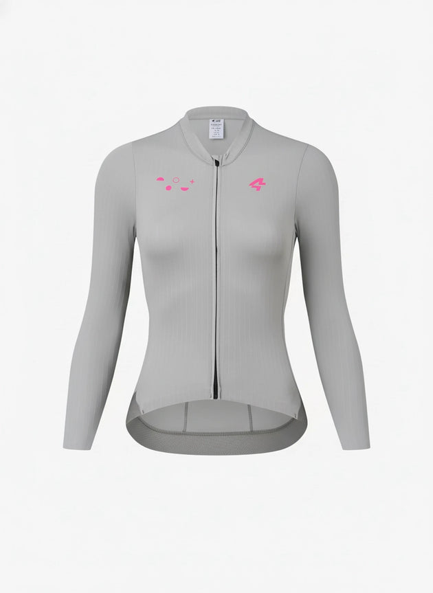 Roam Dámský cyklistický dres s dlouhými rukávy - Bílá