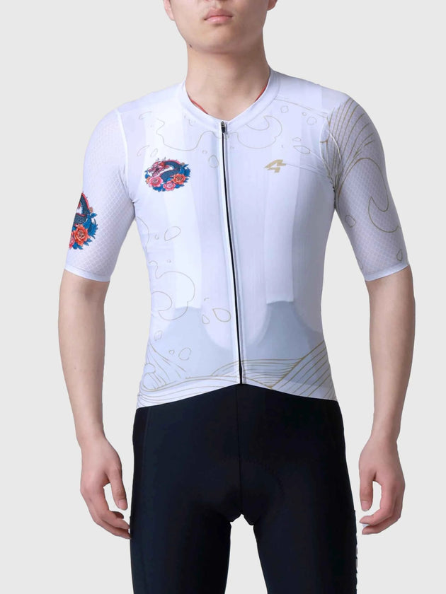 Dragon Soar Men's Cycling Jersey - White
