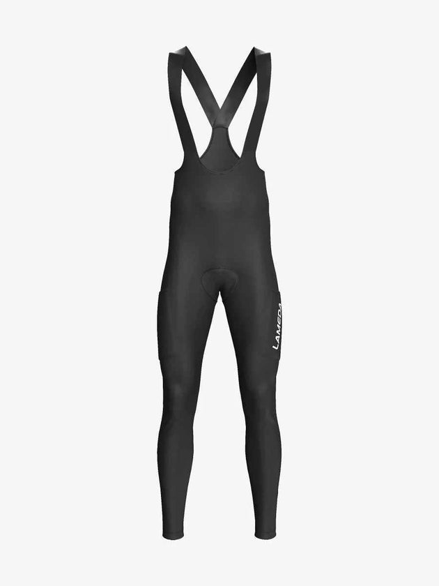 Drift Men's Thermal Fleeced Bib Tights - Black