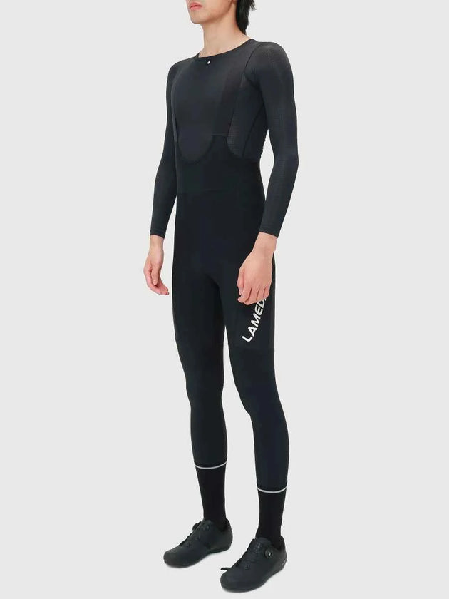 Drift Men's Thermal Fleeced Bib Tights - Black
