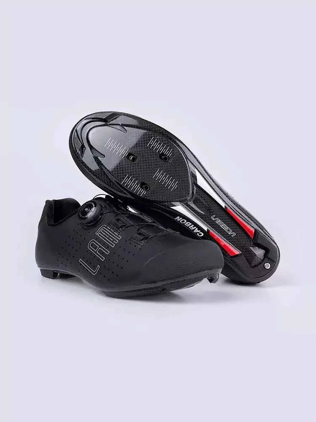 Hank Unisex Carbon Fiber Cycling Cleat Shoes - Black