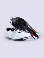 Hank Unisex Carbon Fiber Cycling Cleat Shoes - White