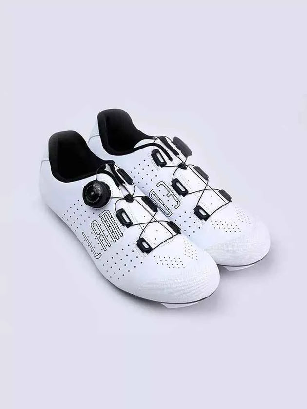 Hank Unisex Nylon Cycling Cleat Shoes - White