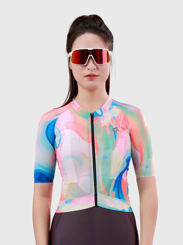 Hue Women Cycling Jersey - Smoky Blue