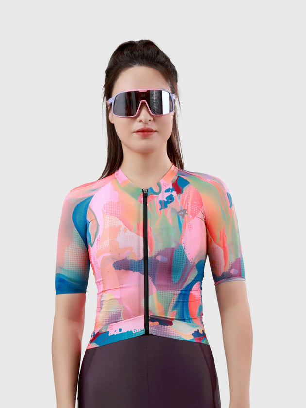 Hue Women Cycling Jersey - Smoky Pink