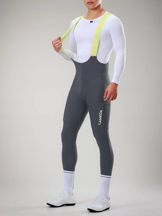 Lameda 20. výročí speciální termální pánské Bib Tights - tmavě šedá