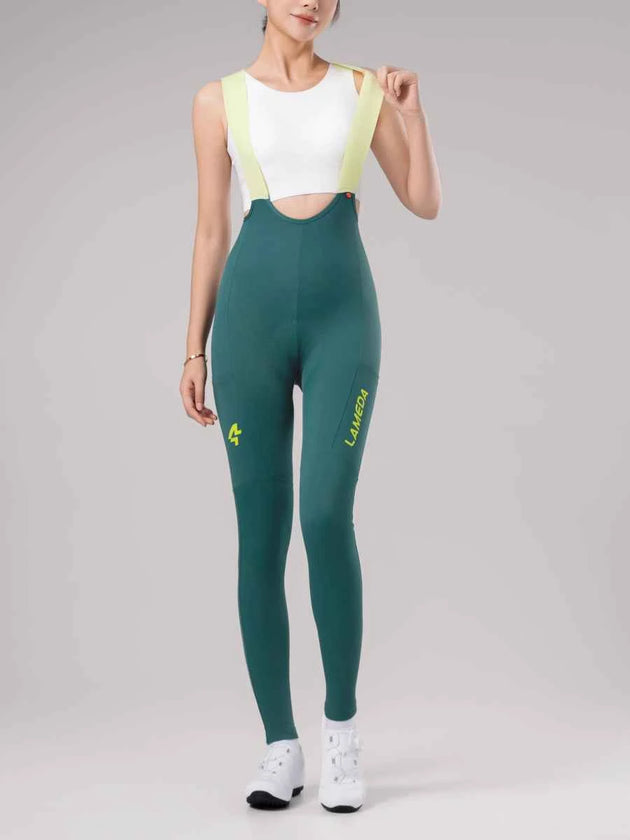 Lameda 20th Anniv. Special Women's Bib Tights - Green