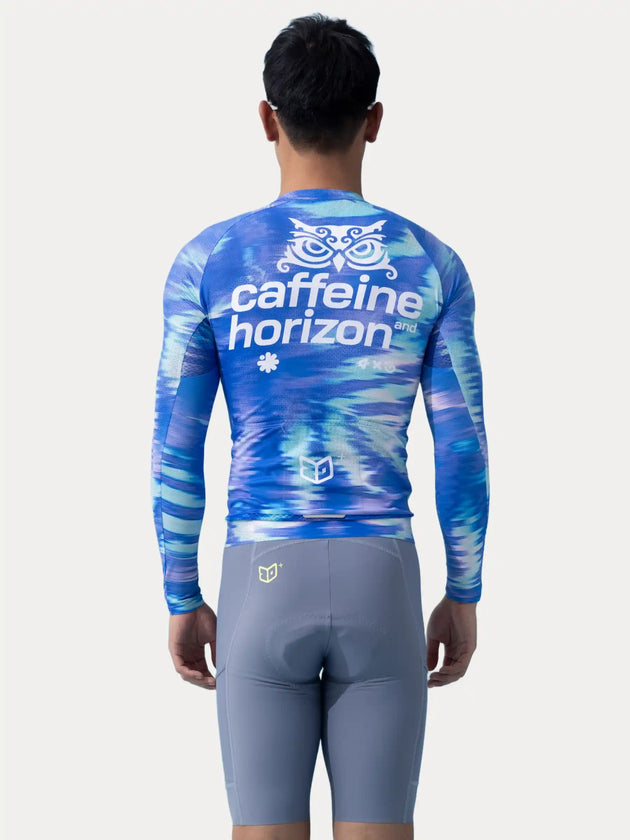 A*C Unisex Cycling Jersey LS - Caffeine Blue