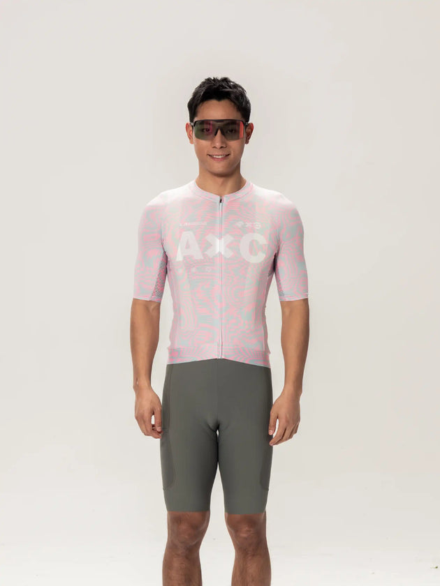 A*C Unisex cyklistický dres - Broskevní