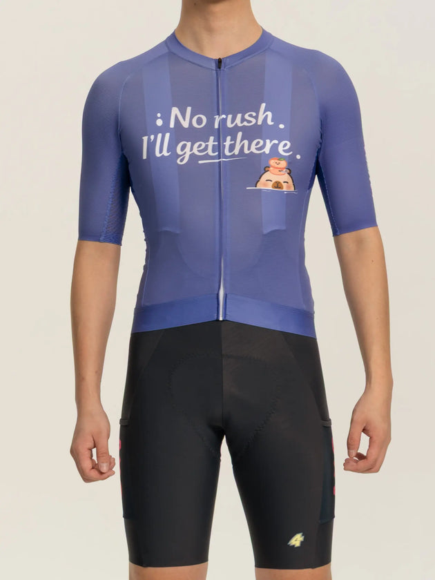 LAMEDA x Capybara Unisex Cycling Jersey Short Sleeves - 3 Squad Blue