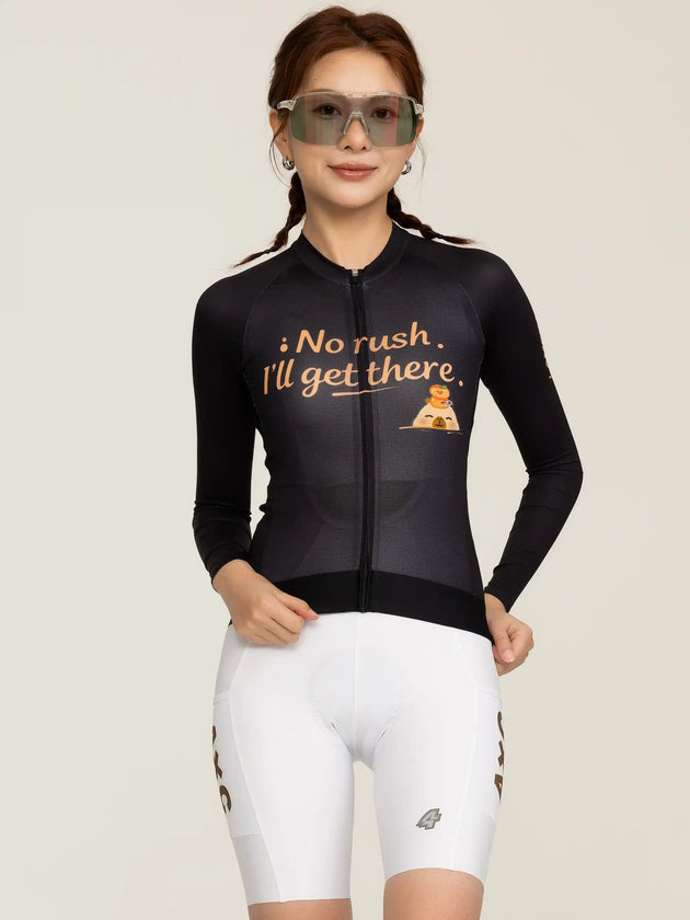 LAMEDA x Capybara Unisex Cycling Jersey Long Sleeves - 3 Squad Black