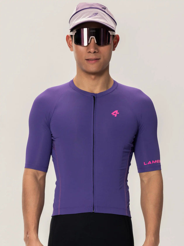 Wind Chaser Men Jersey Short Sleeves - Purple