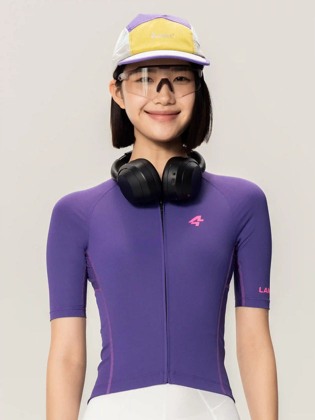 Wind Chaser Women Jersey Short Sleeves - Purple
