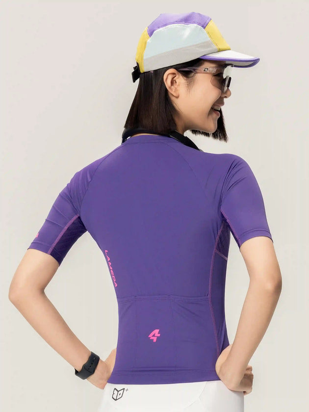 Wind Chaser Women Jersey Short Sleeves - Purple