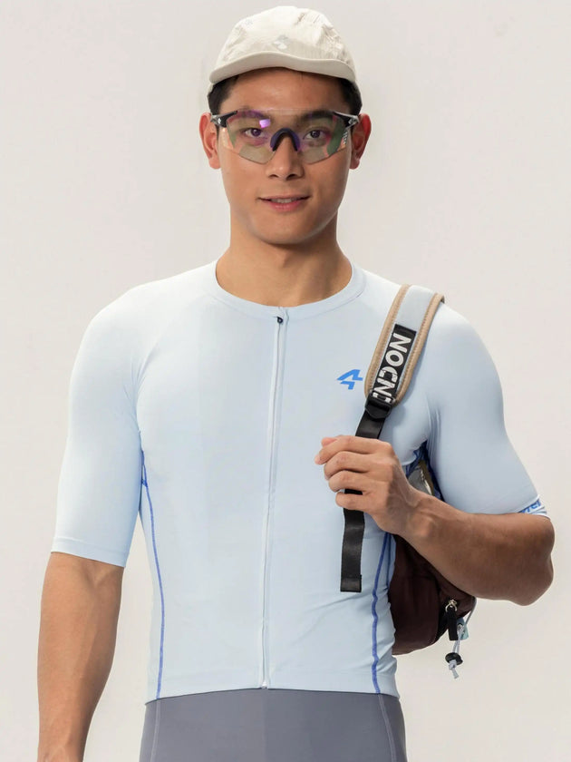 Wind Chaser Pánský cyklistický dres s krátkými rukávy - Modrá