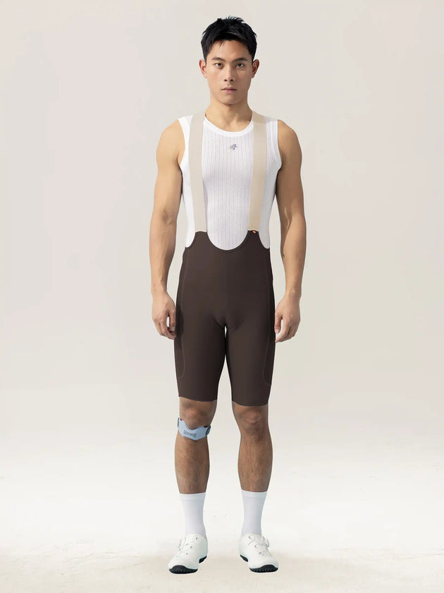 Lameda 21st Anniv. Special Men's Bib Shorts - Khaki - Pro