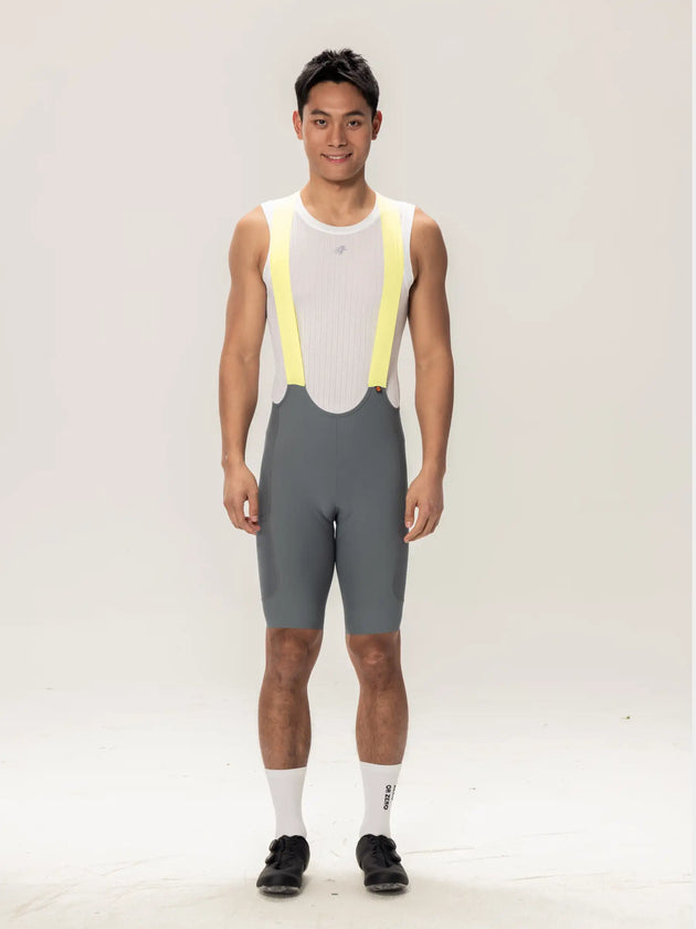 Lameda Speciální pánské Bib Shorts k 21. výročí - šedozelená