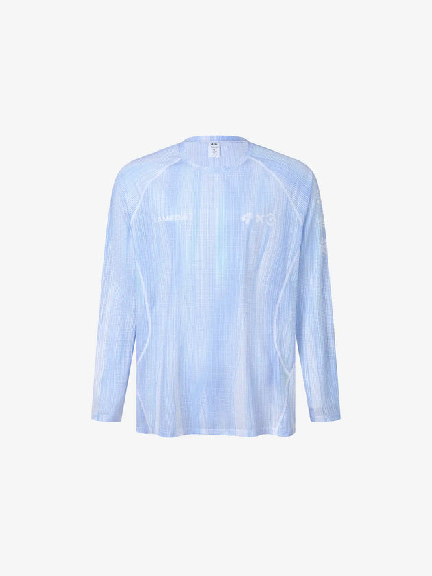 A x C Unisex Lightweight Cycling Long-Sleeve T-Shirt - Blue