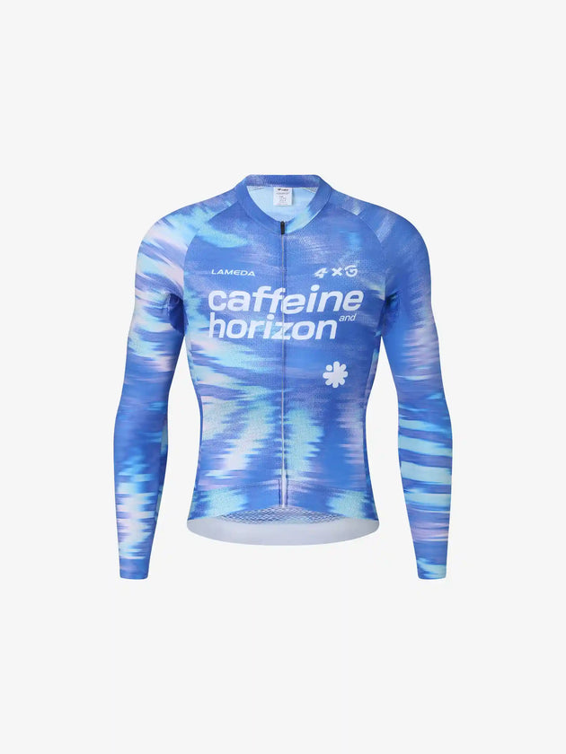 A*C Unisex Cycling Jersey LS - Caffeine Blue