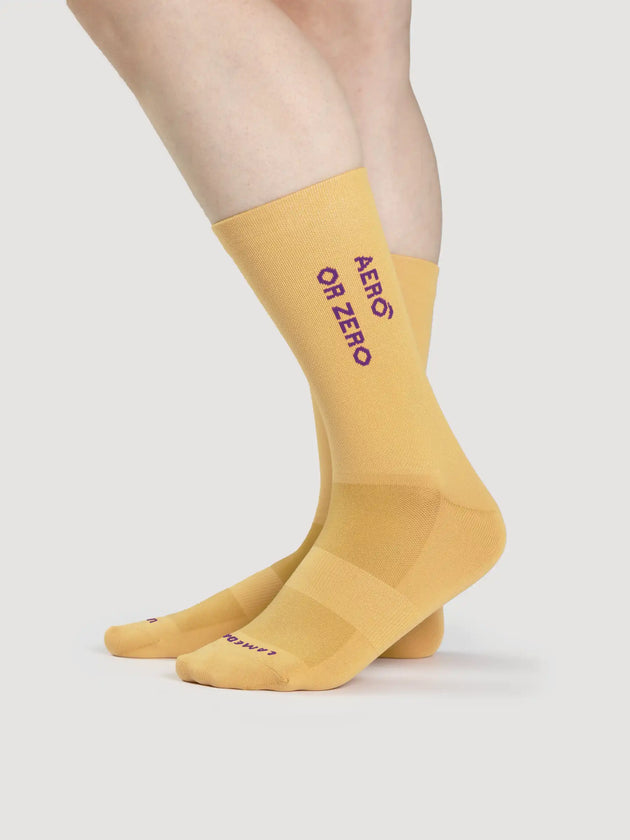 Sport Socks Chasing the Light - Light Yellow