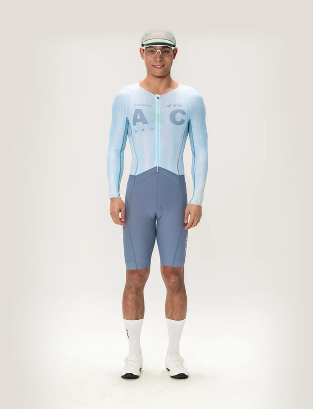 Lameda A*C Men Skinsuit Long Sleeves - Ice Blue