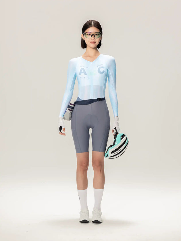 Lameda A*C Women Skinsuit Long Sleeves - Ice Blue