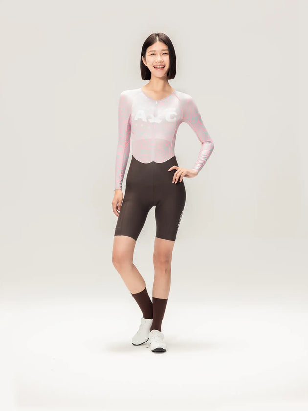 Lameda A*C Women Skinsuit Long Sleeves - Peach