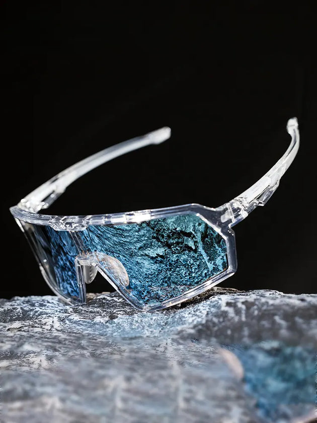 Gradientní fotochromní cyklistické sluneční brýle LS600 - Ice
