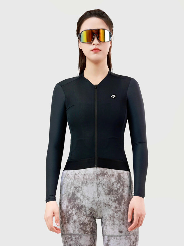 Moon Woman Cycling Jersey Long Sleeve CoolMax - Black