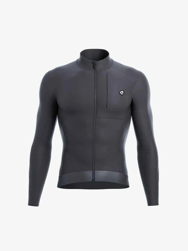 Petrel Men's Fleeced Thermal Jersey - Dark Grey