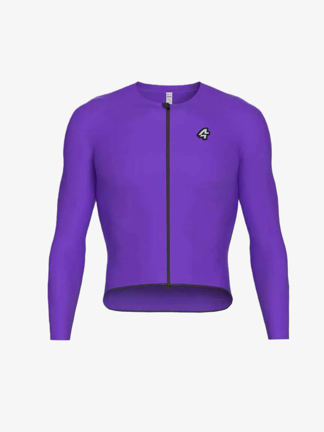 Polar Night pánský polárkovaný teplý cyklistický dres - fialový