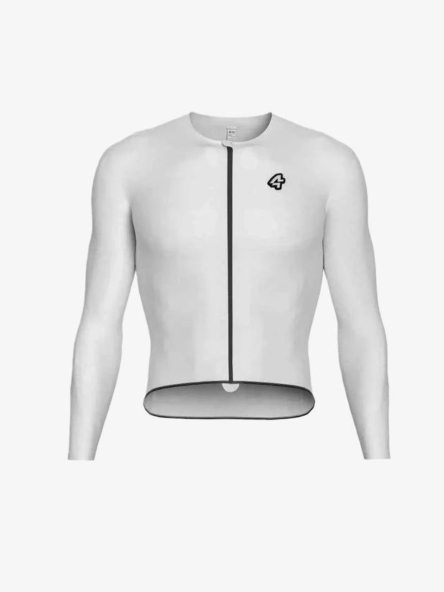 Polar Night Pánský fleecovaný termální cyklistický dres - Bílá