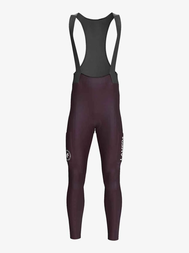 Pro Men's Thermal Fleeced Bib Tights S441 - Purple
