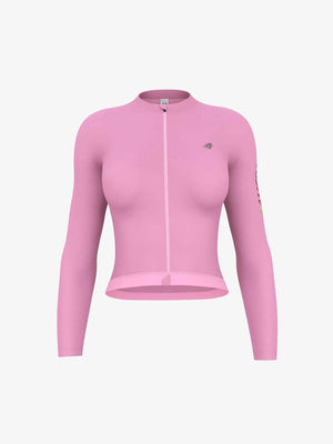 Quill Women Cycling Jersey Long Sleeve - Prism Pink