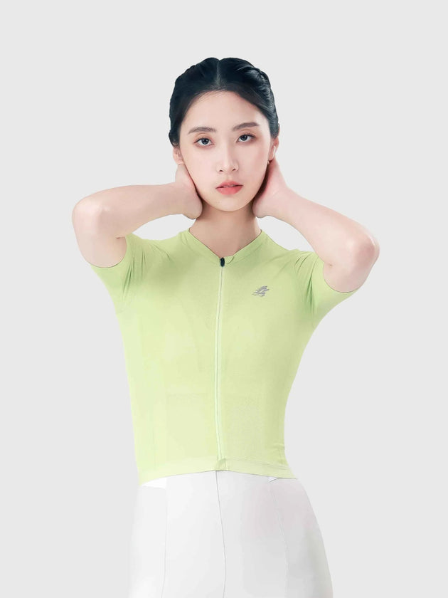 Quill Women Cycling Jersey - Pear Yellow