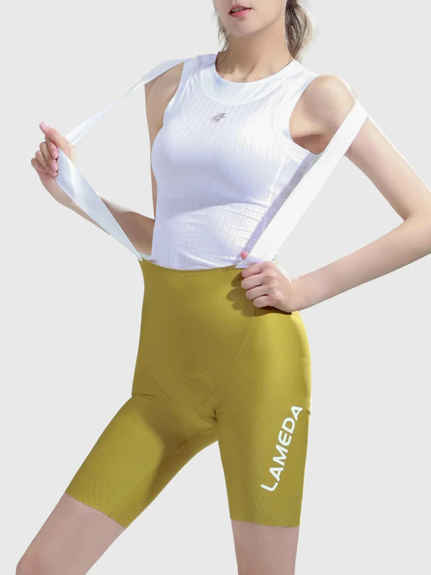 Radiant Women Cycling Bib Shorts - Yellow