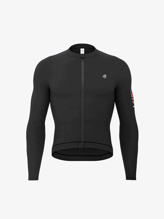 Realm Men Cycling Jersey Long Sleeve - Black