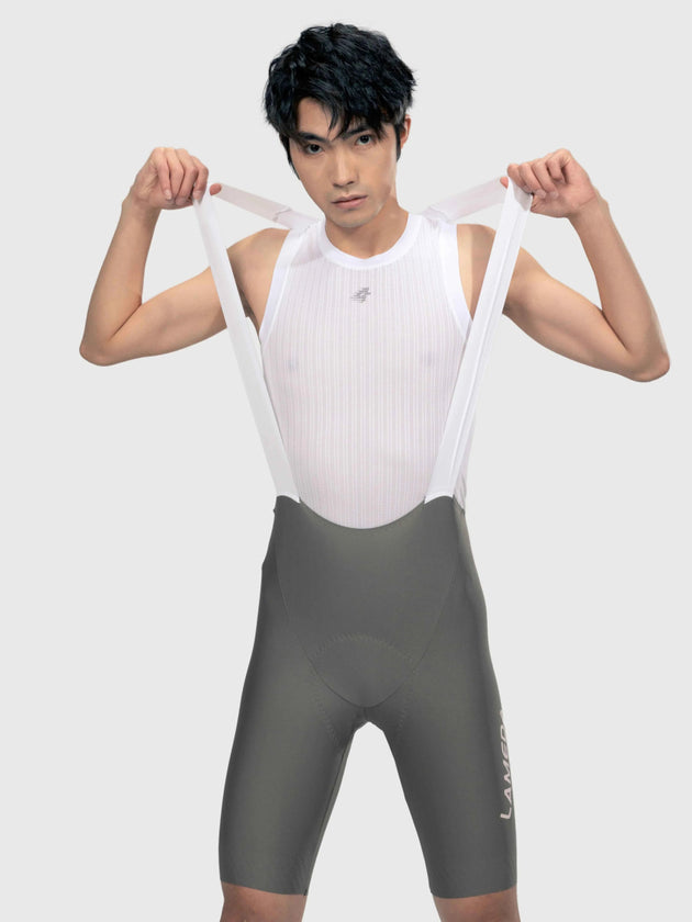 Shadow Men Cycling Bib Shorts - Gray Green