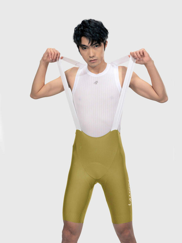Shadow Men Cycling Bib Shorts - Vintage Yellow
