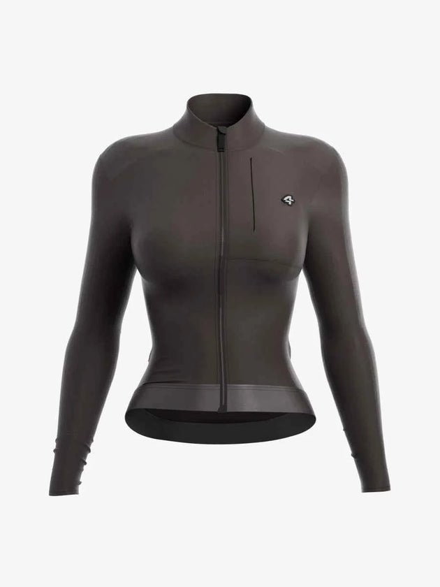 Snowdrop Women's Fleeced Thermal Jersey - Gray Green