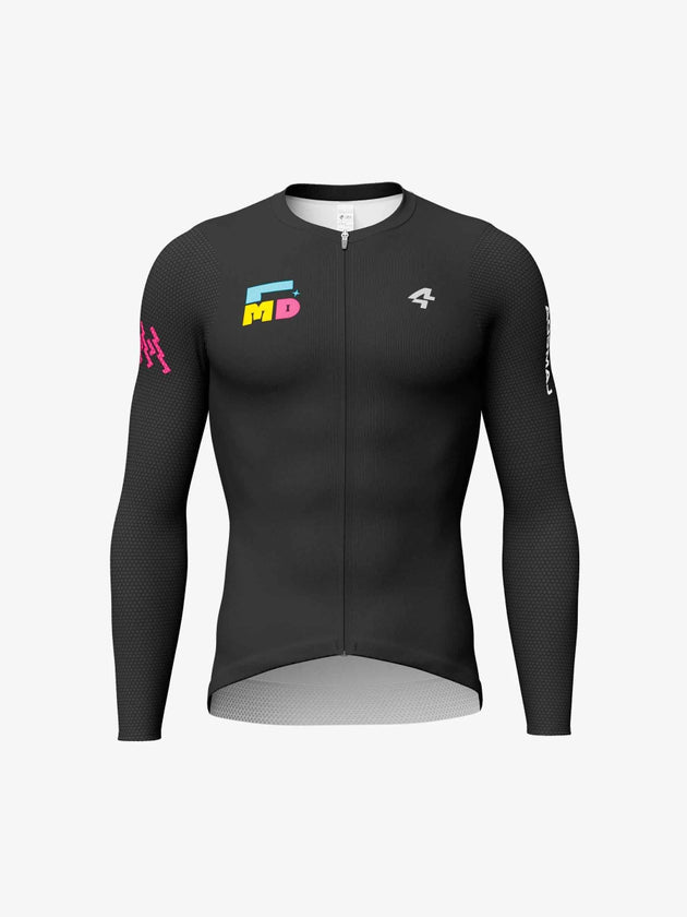 Sparkle Men's Cycling Jersey Long Sleeve - Black