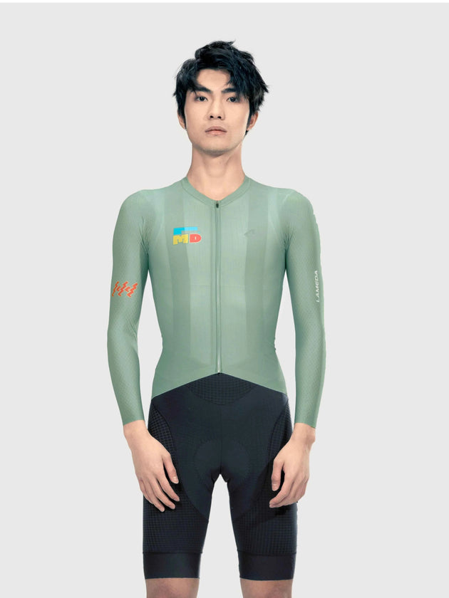 Sparkle Men's Cycling Jersey Long Sleeve - Green