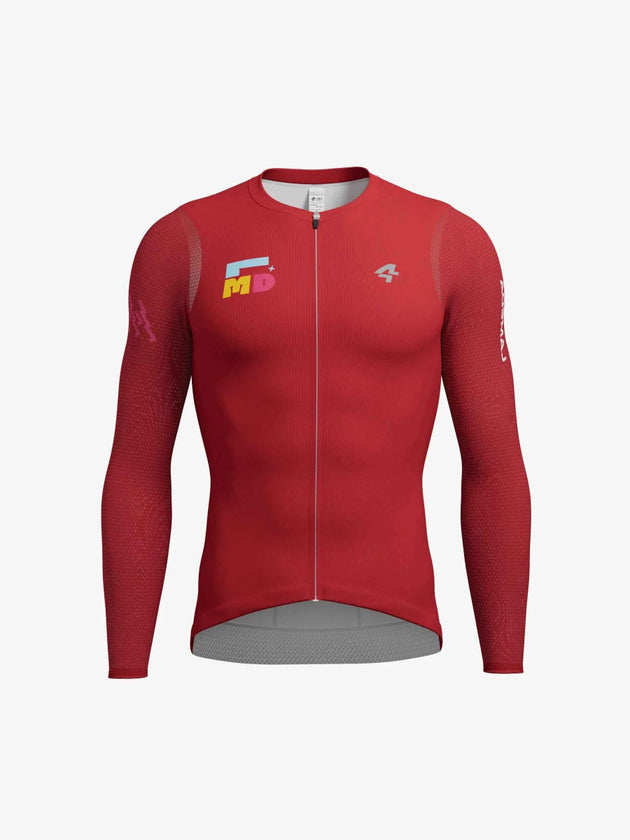 Sparkle Men's Cycling Jersey Long-Sleeve - Red
