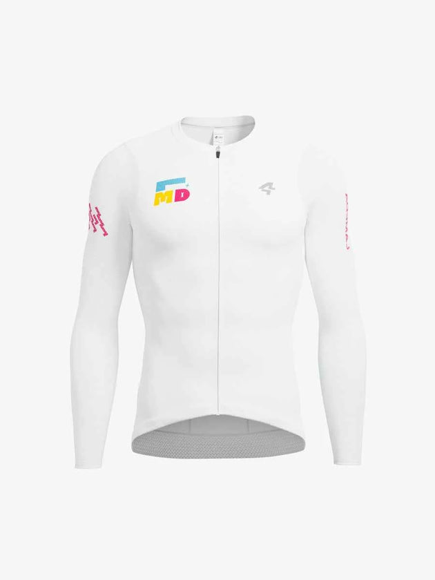 Sparkle Men's Cycling Jersey Long Sleeve - White