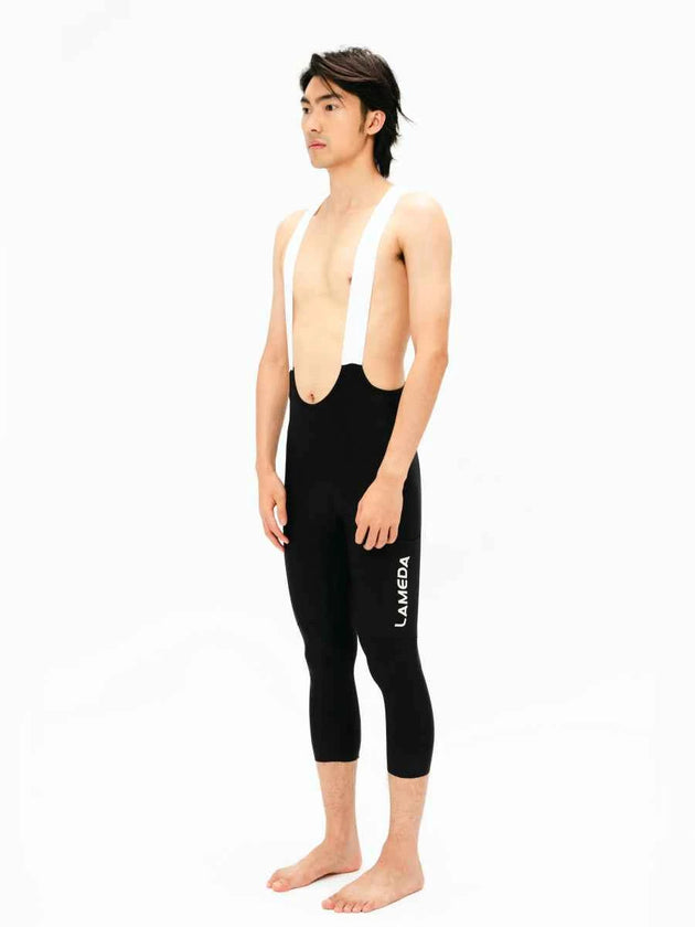 Summit Men Cycling Bib Pants 3/4 Capris - Black