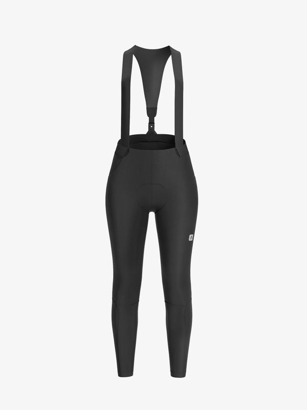 Sunshine Women's Thermal Fleeced Bib Tights - Black - Lameda